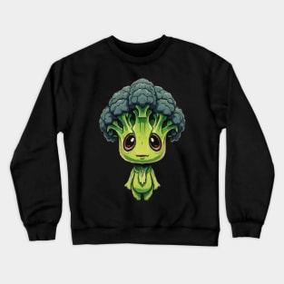 Cute Broccoli Alien Crewneck Sweatshirt